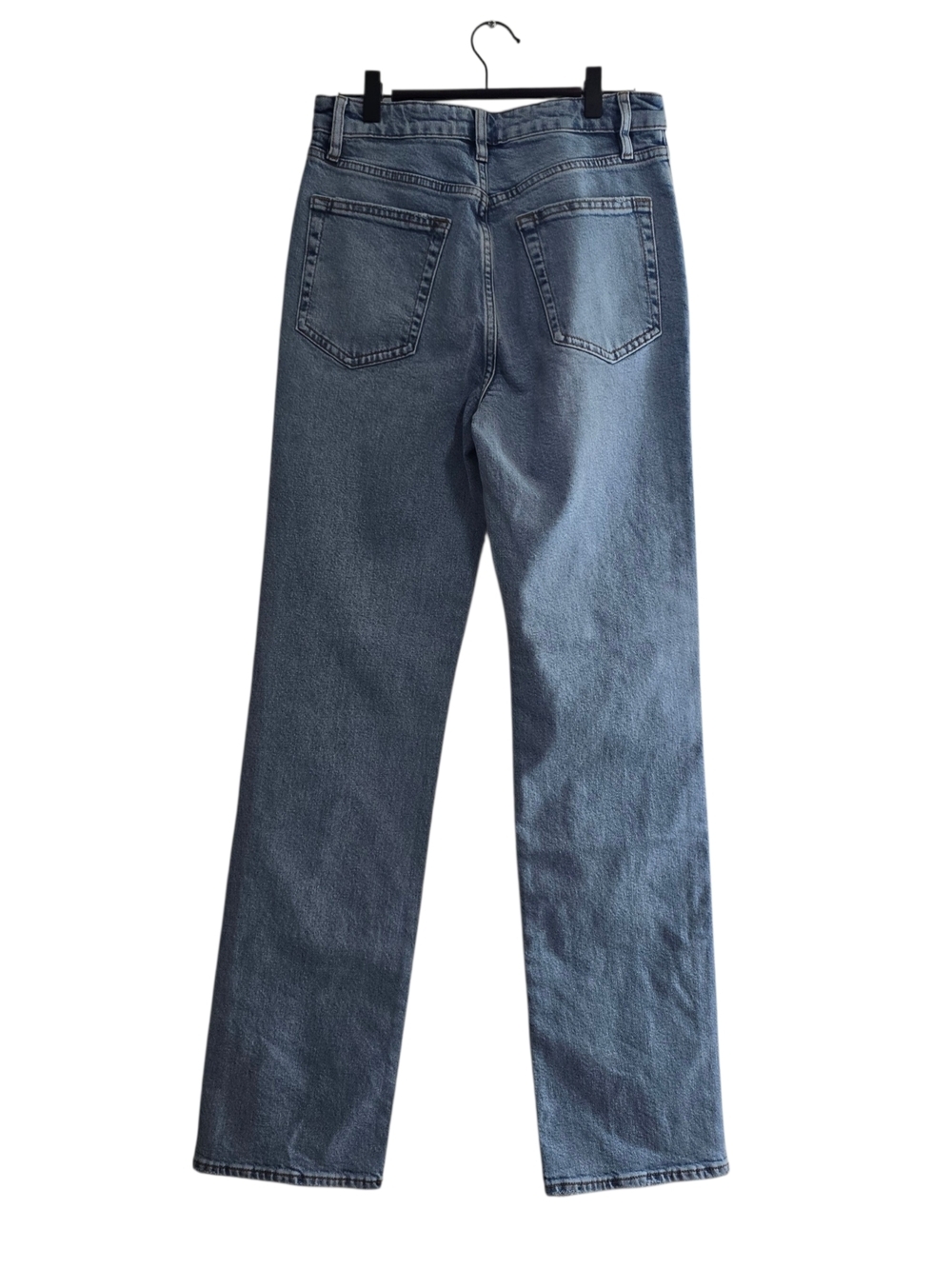 Frame Denim The Ruler High-Rise Slim-Leg Jeans in Mid Denim - Picture 3 of 11